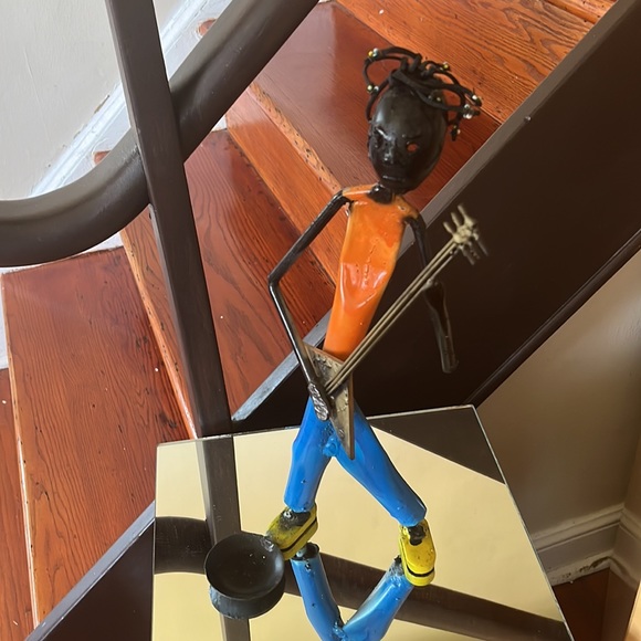 Set of three welded Rastafarian musician’s figures - Picture 6 of 11